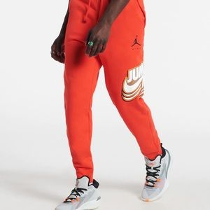 Jordan Jumpman by Nike Fleece Sweatpants DC9608-673 Red NEW